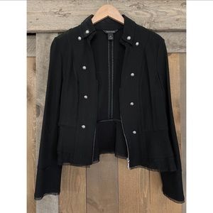 WHBM black military style jacket